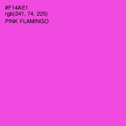 #F14AE1 - Pink Flamingo Color Image