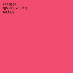 #F14B6F - Mandy Color Image