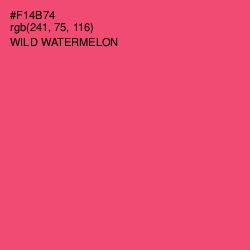 #F14B74 - Wild Watermelon Color Image