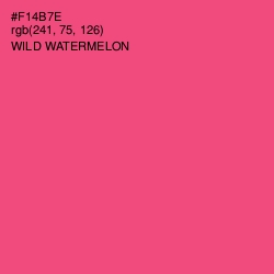 #F14B7E - Wild Watermelon Color Image