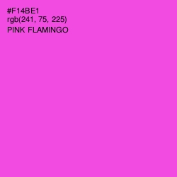 #F14BE1 - Pink Flamingo Color Image