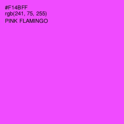 #F14BFF - Pink Flamingo Color Image