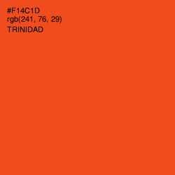 #F14C1D - Trinidad Color Image