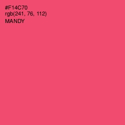 #F14C70 - Mandy Color Image