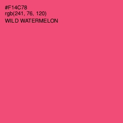 #F14C78 - Wild Watermelon Color Image