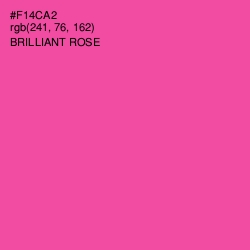 #F14CA2 - Brilliant Rose Color Image