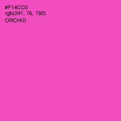 #F14CC0 - Orchid Color Image