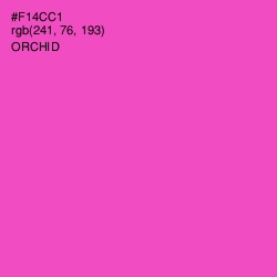 #F14CC1 - Orchid Color Image