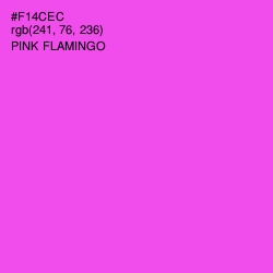 #F14CEC - Pink Flamingo Color Image