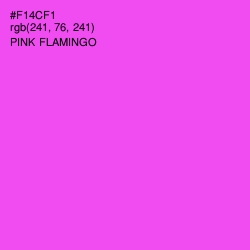 #F14CF1 - Pink Flamingo Color Image