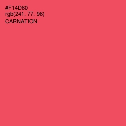 #F14D60 - Carnation Color Image