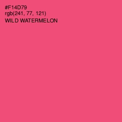 #F14D79 - Wild Watermelon Color Image