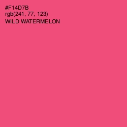 #F14D7B - Wild Watermelon Color Image