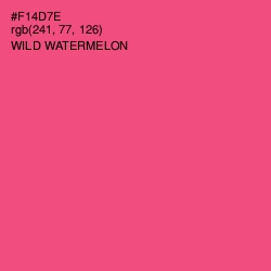 #F14D7E - Wild Watermelon Color Image