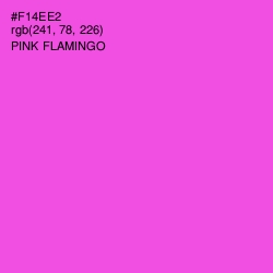 #F14EE2 - Pink Flamingo Color Image