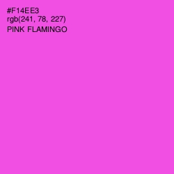 #F14EE3 - Pink Flamingo Color Image