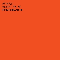 #F14F21 - Pomegranate Color Image