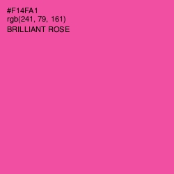 #F14FA1 - Brilliant Rose Color Image