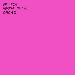 #F14FC4 - Orchid Color Image