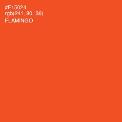 #F15024 - Flamingo Color Image