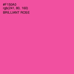 #F150A0 - Brilliant Rose Color Image