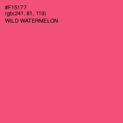 #F15177 - Wild Watermelon Color Image