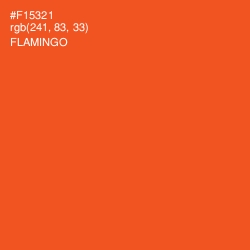 #F15321 - Flamingo Color Image
