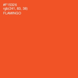 #F15326 - Flamingo Color Image