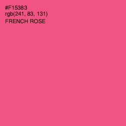 #F15383 - French Rose Color Image