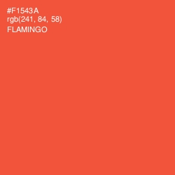 #F1543A - Flamingo Color Image