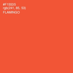 #F15535 - Flamingo Color Image