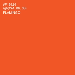 #F15626 - Flamingo Color Image