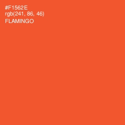 #F1562E - Flamingo Color Image
