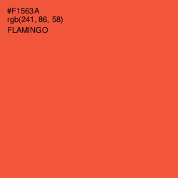 #F1563A - Flamingo Color Image