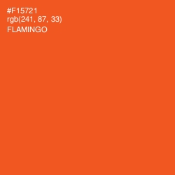 #F15721 - Flamingo Color Image