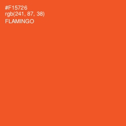 #F15726 - Flamingo Color Image