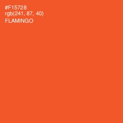 #F15728 - Flamingo Color Image