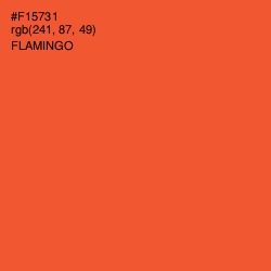 #F15731 - Flamingo Color Image