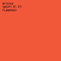 #F15739 - Flamingo Color Image