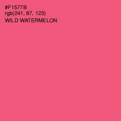 #F1577B - Wild Watermelon Color Image