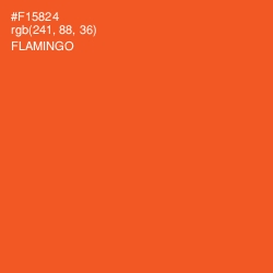 #F15824 - Flamingo Color Image