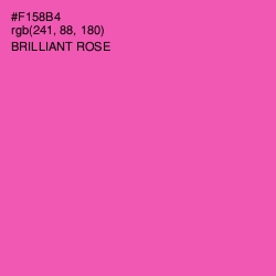 #F158B4 - Brilliant Rose Color Image