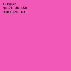 #F158B7 - Brilliant Rose Color Image