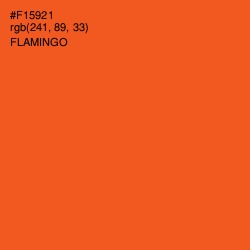 #F15921 - Flamingo Color Image