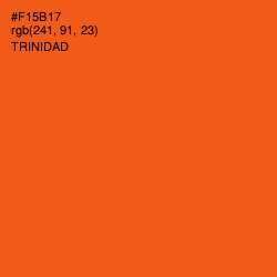 #F15B17 - Trinidad Color Image
