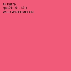 #F15B79 - Wild Watermelon Color Image