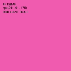 #F15BAF - Brilliant Rose Color Image