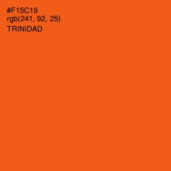 #F15C19 - Trinidad Color Image