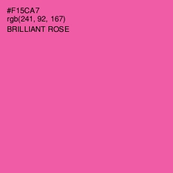 #F15CA7 - Brilliant Rose Color Image
