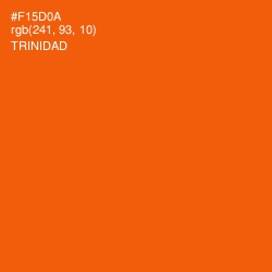 #F15D0A - Trinidad Color Image